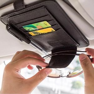 1 PCS Car Sunshade Storage Clip Multi Functional Bank Card Sunglasses Storage Clip Business Style Car Card Organizer