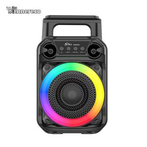 Portable Bluetooth Karaoke Speaker with RGB Lights Waterproof Design for Indoor Outdoor Use
