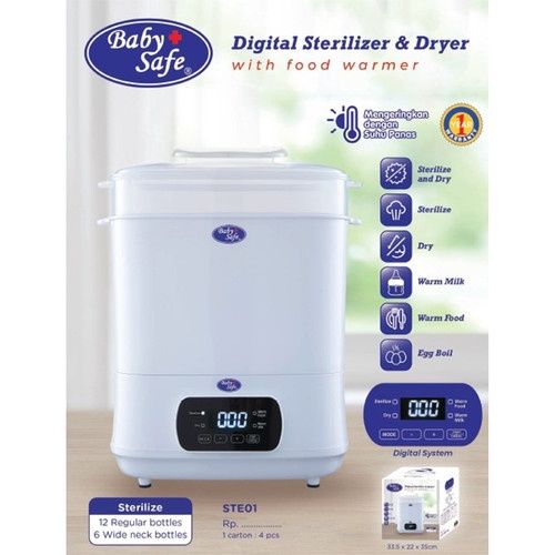 BABY SAFE STERILIZER AND DRYER STE01/ALAT STERIL BOTOL/WARMER