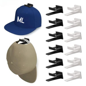 5pcs Self Adhesive Hat Hooks Wall Mounted Door Hat Holder Baseball Cap Rack Baseball Caps Hanger