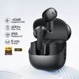 Baseus Bass BS1 NC -40dB Realtime Adaptive ANC Wireless Earbuds Bluetooth 6.0 Semi-Open Earphones LDAC Hi-Res Audio 6-Mic AI ENC
