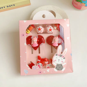 Bé Cô Gái kẹp tóc Cung Barrettes Kẹp Tóc Set Phụ kiện tóc Công Chúa Hoa kẹp tăm Claw Với Thời Trang Sinh Nhật Hộp quà Cho Trẻ Em