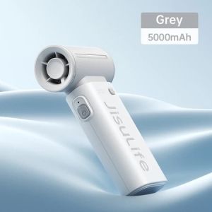 JISULIFE Life 9 Portable Fan Rechargeable 5000mAh Mini Fan With 1-100 Speeds LED Display Jisulife portable fan 5000mAh battery up to 18 hours battery life