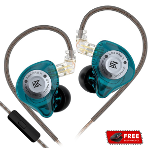 KZ EDX Pro X in Ear Monitor Headphones HiFi Stereo IEM Dynamic Driver Wired Earphones with Detachable Cable Deep Bass Noise Isolating Earbuds