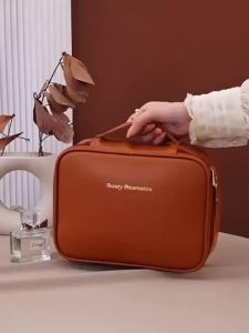 Cốp đựng mỹ phẩm size to chia nhiều ngăn tiện lợi  chất liệu da PU chống thấm nước