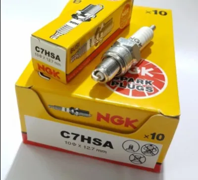 10 PCS Busi NGK C7HSA busi ngk c7 busi untuk mio grand supra x lama supra fi Jupiter z smash vega