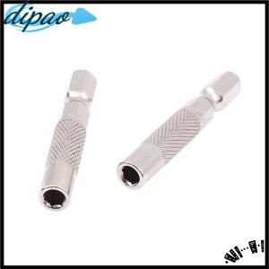 【dipao】 2pcs Hex Shank 6.35mm To 4mm Insert Bit Adapter Electric Screwdriver Socket Holder Micro Bit Adapter Magnetic Holder Tools