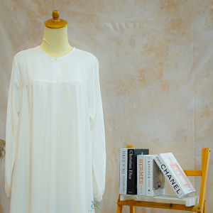 DN NEW GAMIS PUTIH ISMA MAXI GAMIS TERBARU 2023 BAHAN RAYON TWILL PREMIUM TEBAL FASHION REMAJA MUSLIM TERLARIS DRESS KONDANGAN WANITA MUSLIM KEKINIAN KOREAN STYLE N BUSUI FRIENDLY SIZE S M L XL