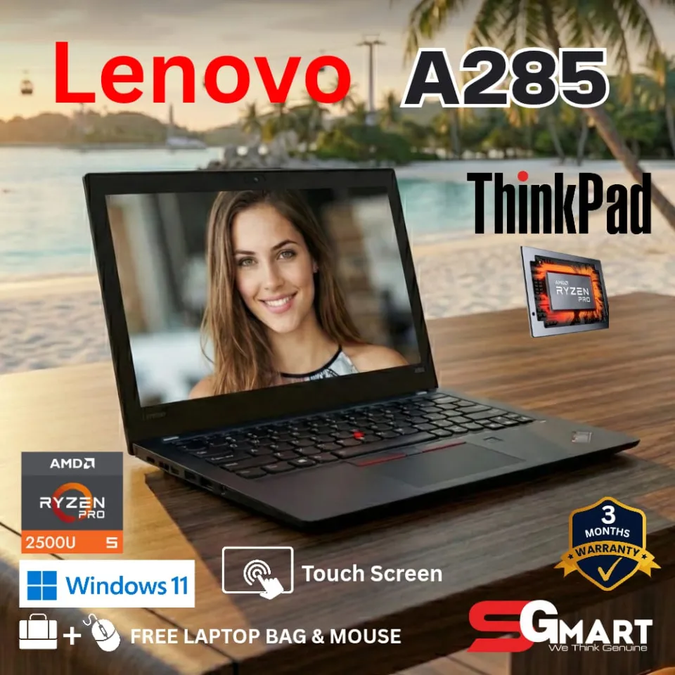 Lenovo ThinkPad A285 12.5” Business Laptop with AMD Ryzen™ PRO