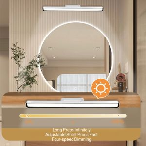 Lighting Fixtures Mirror Front Rotatable Mirror Headlight Dimmable Color Mixing Complementary Light