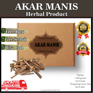 Akar Manis / Akar Manis Liquerice 1kg / Akar Manis Kering / Akar Kayu Manis Free Serbuk