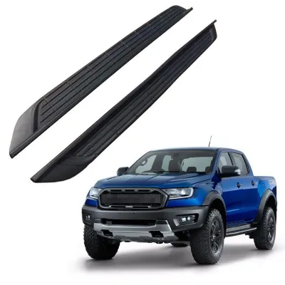 บันไดข้าง Ranger 2022 2023 2024 4ประตูเท่านั้น XL XLT ทรงห้าง ดำขอบบรอน์ แข็งแรงทนทาน บันไดข้าง FORD RANGER