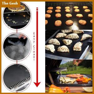 [The Gesh] Reusable Non-stick BBQ Grill Mat Barbecue Baking Liners Kitchen Tool