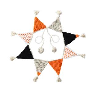 An toàn và lành mạnh trang trí nhà trẻ vui tươi trang trí nhà trẻ bông Crochet cầu vồng cờ Vòng hoa đẹp nhà trang trí thủ công