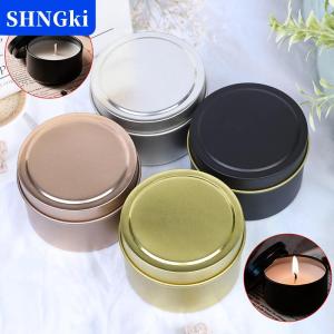 [COD] 🔥🔥🔥SHNGki Tự làm nến tròn lọ 4oz nhôm tins với nắp đậy Mẫu mỹ phẩm container lưu trữ tổ chức