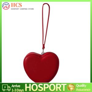 【HCS】แฟชั่นความรักรูปกระเป๋าถือผู้หญิงเกาหลีมินิหนังกระเป๋าเหรียญกระเป๋าคลัทช์