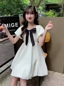 Pakaian musim panas 2024 Versi Korea Baru Gadis a Barat Mesh Gaun Puteri Musim Panas Pakaian Elegan Kanak-Kanak Gaun Budak Perempuan