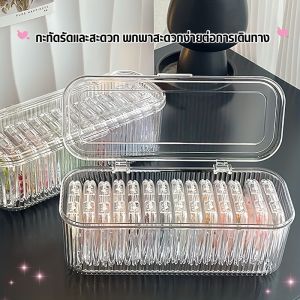 กล่องเก็บเครื่องสำอางสไตล์มินิมอล ดีไซน์เรียบหรู พร้อมช่องเก็บแปรงแต่งหน้า กันฝุ่นได้อย่างมีประสิทธิภาพ CM0006