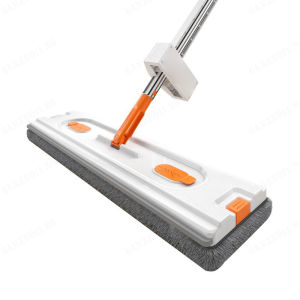 Mop Hands Free Wash Self Wring 360 Spin Rotate Mop Lazy Push Squeeze Flat Mop [Free Mop Pad]🔥Hot Sales🔥 免手洗自拧360度旋转拖把【免费拖把垫】