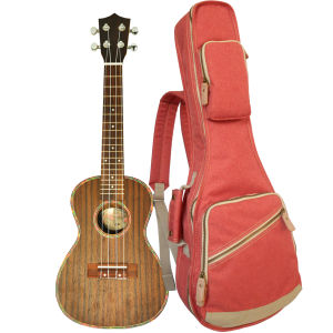 Professional Ukulele Gig Bag Thickened Shockproof Protection Durable Canvas with Adjustable Backpack Straps and Breathable Double-Layer Storage for 26-inch Ukulele.