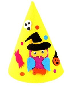 Halloween Costume DIY Candy Bag Party Witch Hat for Children Kids Art And Craft 万圣节糖果袋  魔法帽 Party Costume Cosplay