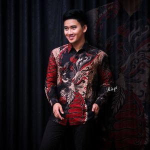 Baju Couple Atasan Wanita Blus Batik Kemeja Batik Pria Seragam Batik Wanita Modern Pasangan