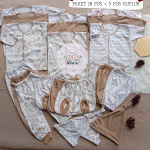 Paket Perlengkapan Bayi Baru Lahir 21 Pcs Terbaru Seri Coksu