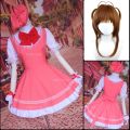 2023 HOT Cardcaptor Sakura Cosplay Lolita Maid Dress Sakura Card Captain Sakura Kinomoto Cosplay Halloween Party Japan Uniform An. All rights reserved.. 