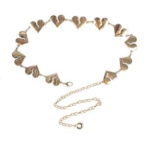 Hip Hop thắt lưng eo Chuỗi Trang Phục Kim Loại Trái Tim Bị Hỡ Cho Quần Jean phụ kiện thân Cho Phụ Nữ Hot Quần