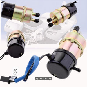 Miracle Shining 10MM Outlets Electric Fuel Pump for Honda Kawasaki Suzuki Yamaha Carbureted