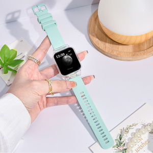Silicone Strap with Transparent Case for Xiaomi Redmi Watch 5 Active Strap / Redmi Watch 5 Lite Strap / Redmi Watch 4 Strap / Redmi Watch 3 Active / Redmi Watch 3 Watch Strap Bracelet SmartWatch Wristband Xiaomi MI Watch Lite Watch Strap Band