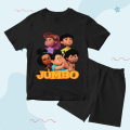 Baju Kaos Setelan Anak Unisex Karakter Kartun Jumbo Film Animasi Lucu Usia 1 - 10 Tahun - DTF. 