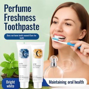【Long-Lasting Fragrance】🍃Perfumed Toothpaste Freshens Breath Removes Yellowness Bad Breath Whitens Odor and Contains Probiotic Toothpaste New Arrivals清新口气美白香水牙膏