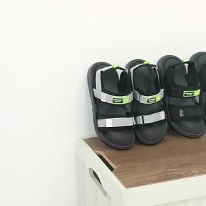 [Free Shipping] New Summer Trendy Thick-Soled Double-Strap Beach Sandals With Velcro Closure Available Now For Couples