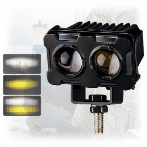 MOFOX J1 40W Mini Driving Light – White & Yellow LED Strobe Flash Waterproof Auxiliary Light para sa Motorsiklo