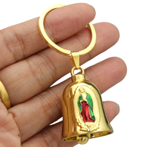 Móc treo chìa khóa hợp kim kẽm chống ăn mòn với chuông nhỏ để tổ chức và trang trí chìa khóa an toàn