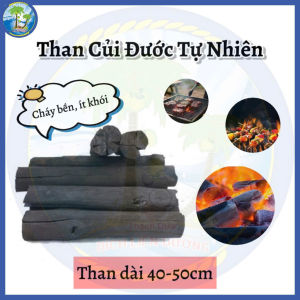 [Combo 2kg] Than Củi Đước Cà Mau Loại Dài 40–50cm – Cháy Lâu Ít Khói Than Đẹp