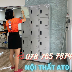 Tủ locker sắt có khóa 2 4 6 8 10 12 15 ngăn.