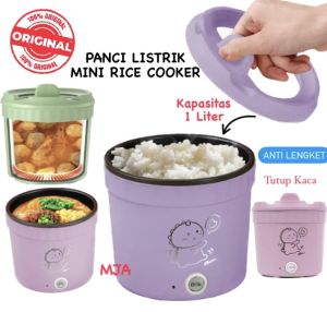 ( BISA COD ) PROMO Panci Listrik 1L / Mini Rice Cooker Elektrik / Panci Listrik Instant Noodle / Panci Serbaguna / Alat Masak Elektrik / Penghangat Serbaguna