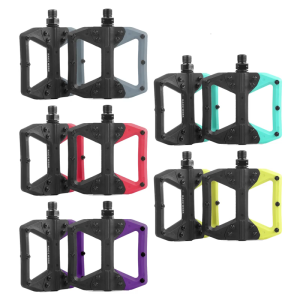 Nylon Flat Pedal Widen Nonslip Bicycles Pedals Seal Bearings Cycling Platform Pedals for Road Bike Cycling Enduring