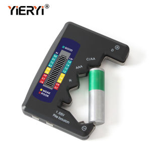 YIERYI แบตเตอรี่แบบดิจิตอลทดสอบจอ LCD แสดงผล CDNAAAAA 9 V ความจุแบตเตอรี่เซลล์ตรวจสอบความจุแบตเตอรี่เครื่องมือตรวจสอบความจุไฟฟ้าหน้าจอ LCD แสดงสถานะการทำงาน   เรือภายใน 36 ชั่วโมง