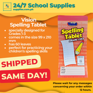 Vision Spelling Tablet Grade 123 spelling booklet pad writing tablet grade 1 - 3