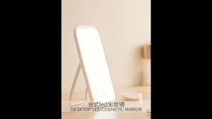 (พร้อมส่ง) Youpin (รุ่นใหม่ไฟ 3 แสง) กระจกแต่งหน้ามีไฟ LED กระจกตั้งโต๊ะมีไฟ พร้อมแบตเตอร์รี่ในตัว ปรับความสว่างได้