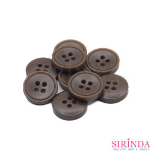 กระดุมเรซิ่นลายไม้4รู (14มิล) (0001177)