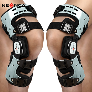 NEENCA ROM Hinged Knee Brace Adjustable Range of Motion Knee Support Brace with Multi‑Angle Correction Plates & Tool Kit Lightweight Stabilizing Knee Orthosis for Daily Use & Sports Recovery Activities One‑Pair for Left & Right Knee