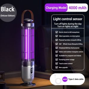 (SG Dliver)Smart Light-Controlled Mosquito Killer Lamp 2000V high-voltage Powerful Electric UV LED Portable Mosquito Zapper insect Repellent Trapper