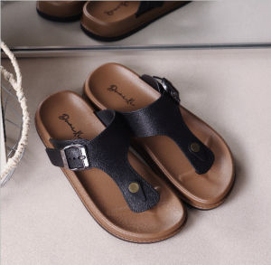 Free Shipping Summer Retro Flip-Flops Korean-Style Outdoor Sandals With Square Buckles Fashionable And Versatile Casual Thick-Soled Beach Sandals For Women
