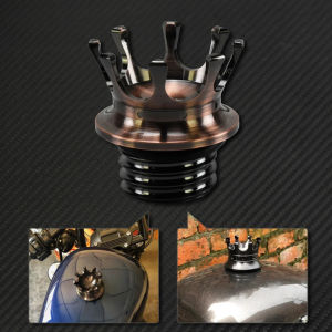 Motorcycle Gas Fuel Tank Cap Crown Style Tank Oil Cover For Harley Touring Road King FLHR Sportster XL883 Softail Fat Boy Dyna