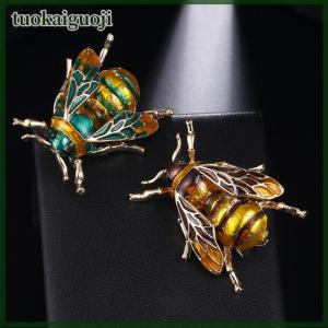 tuokaiguoji Vintage Bee Brooch Pin Shirt Animal Metal Pin Clothing Accessories
