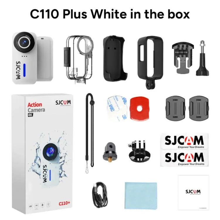 SJCAM C110+ กล้อง Action Camera 4K กันน้ำ กล้องแอคชั่นที่พร้อมลุยทุกสถานการณ์